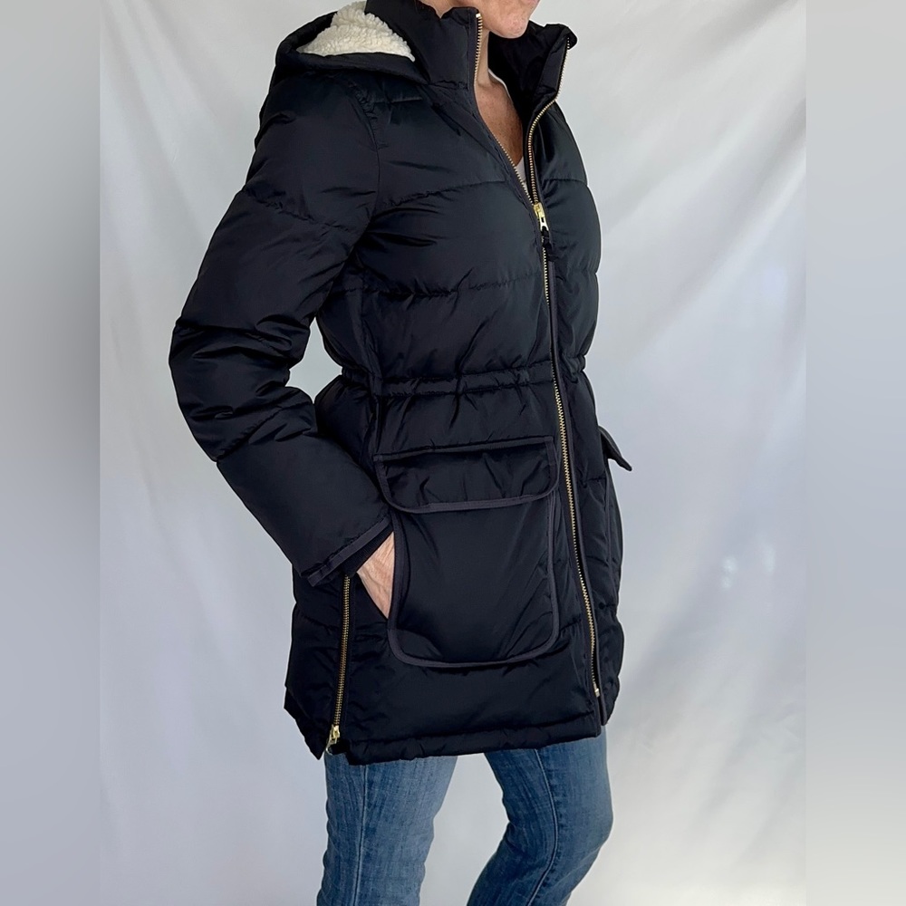 J Crew Black Puffer Coat -NWT